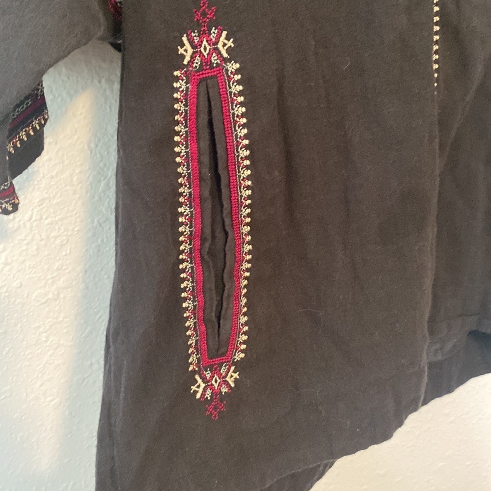 ETOILE ISABEL MARANT Mekki Half-Sleeve Hooded Blouse with Embroidery - Picture 7 of 10